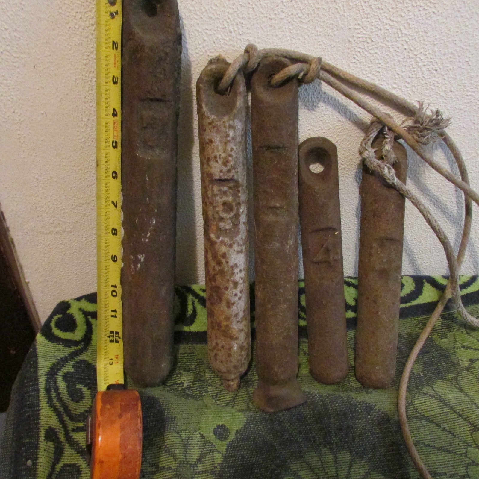 YOUR CHOICE: 100+ YEARS OLD CAST IRON WINDOW WEIGHTS. HOME DECOR, ANCHOR,