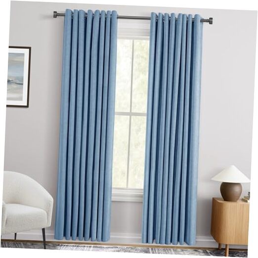 Blackout Curtains 96 inch Long for Bedroom Grommet 52″W x 96″L (Pack of 2) Blue
