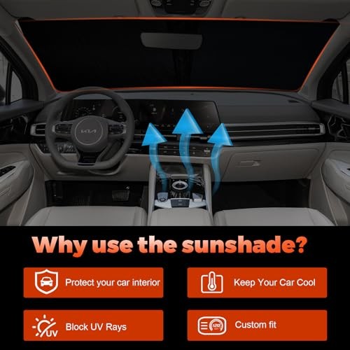 2026 Upgrade Front Windshield Sunshade fit for Kia Sportage 2023-2025 2026