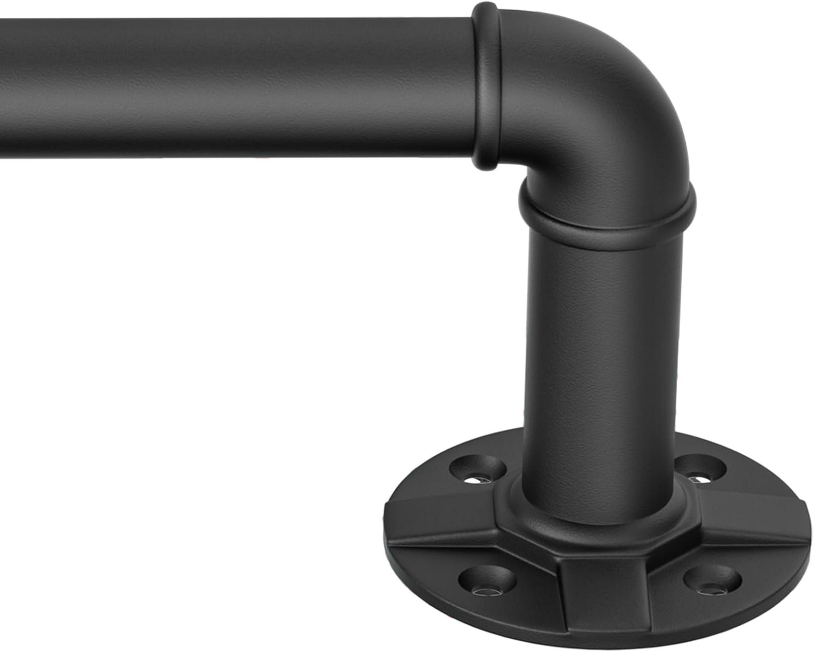 Blackout Curtain Rods 66-120 Inch Adjustable Heavy Duty Metal Wrap Around Room