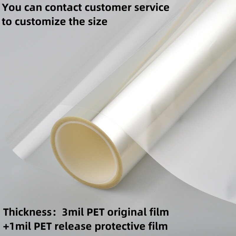 Clear Window Security Anti Shatter Glass Film Safety Bathroom Protection Film