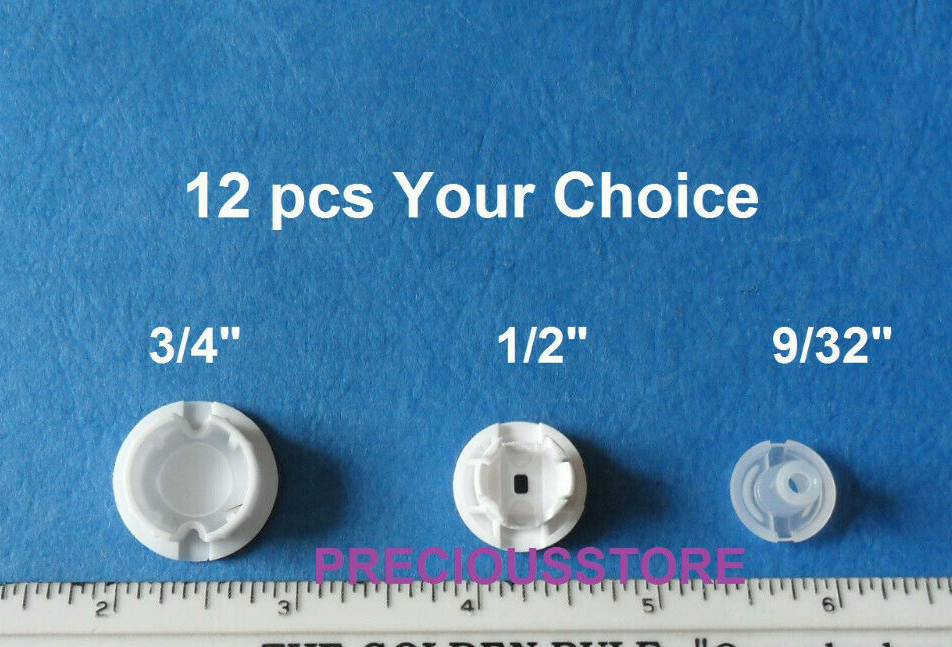 12 pcs Horizontal Blinds Bottom Rail Ladder Cord Button Plug Your Choice Size