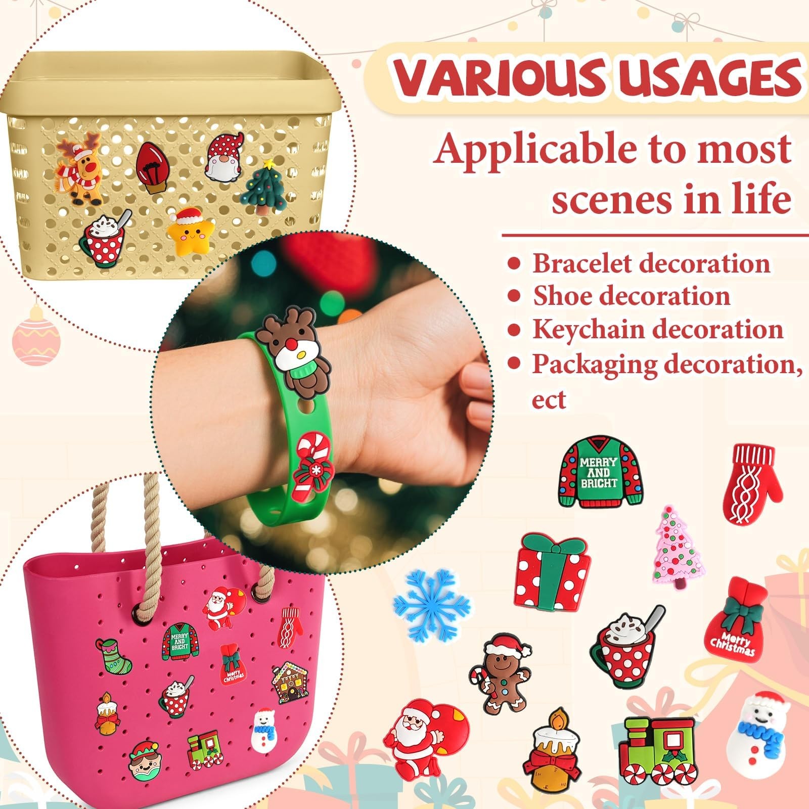 Advent Calendar 2025 Shoe Charms for Kids Boys Girls 24 Days Christmas Countdown