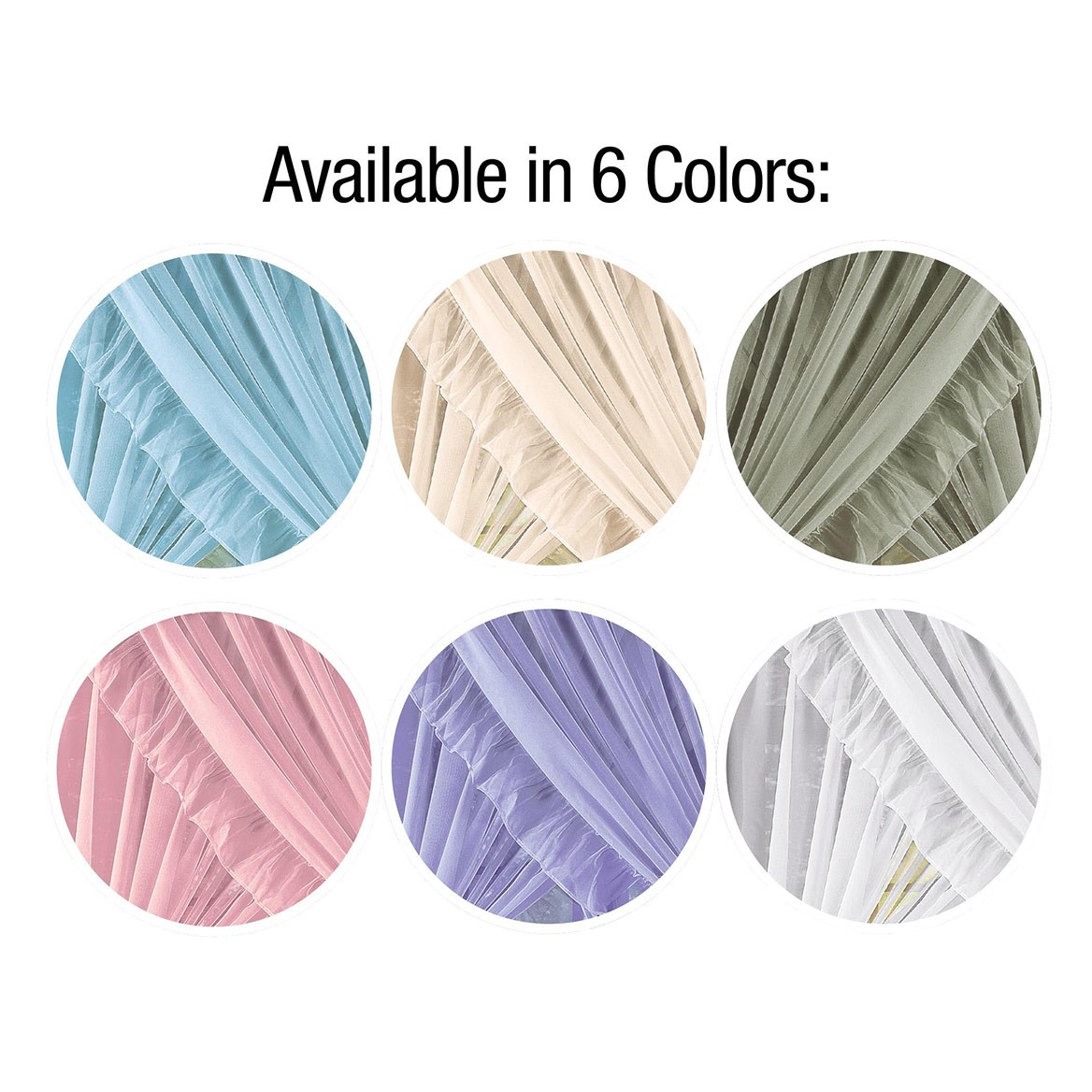 Isabella Ruffled Curtain Set By Collections Etc.™, White