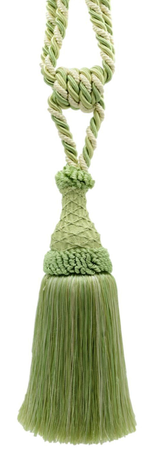 DÉCOPRO Tassel Tieback, Color# 2222 – Ivory Sage Green [Sold Individually]