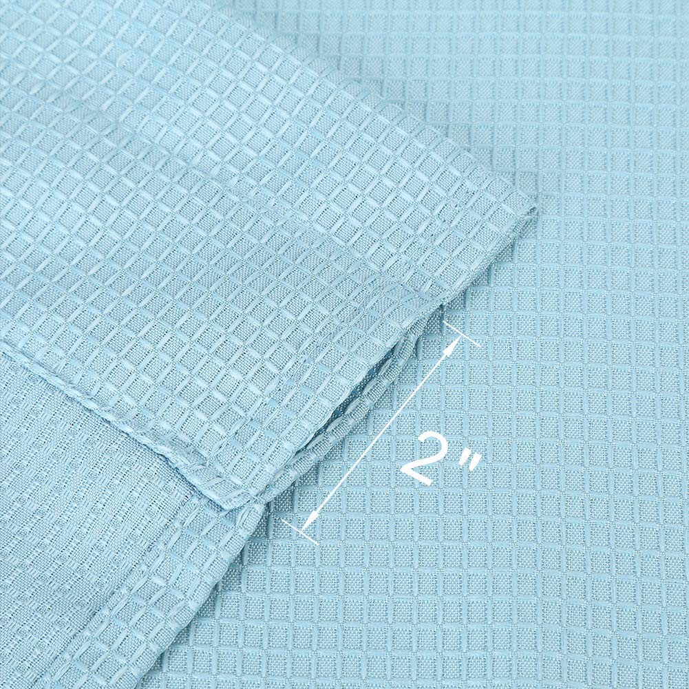 Kitchen Curtains – 45 Inch Long Casual Weave Cafe Curtains, Short Tiers Priva…