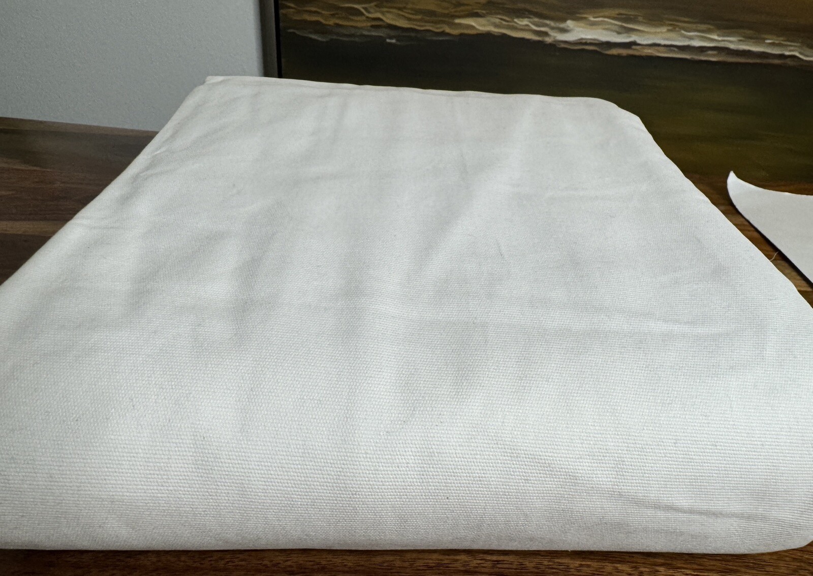Restoration Hardware Cotton Canvas Drapery RP 100″W x 84″L Optic White $210