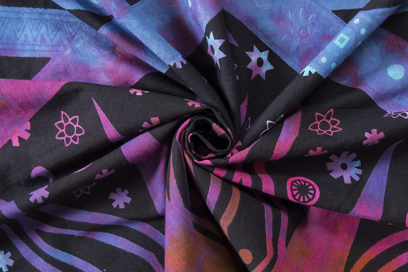 Indian Burning Sun Hippie Mandala Window Curtains – Gypsy Tye Dye Bohemian
