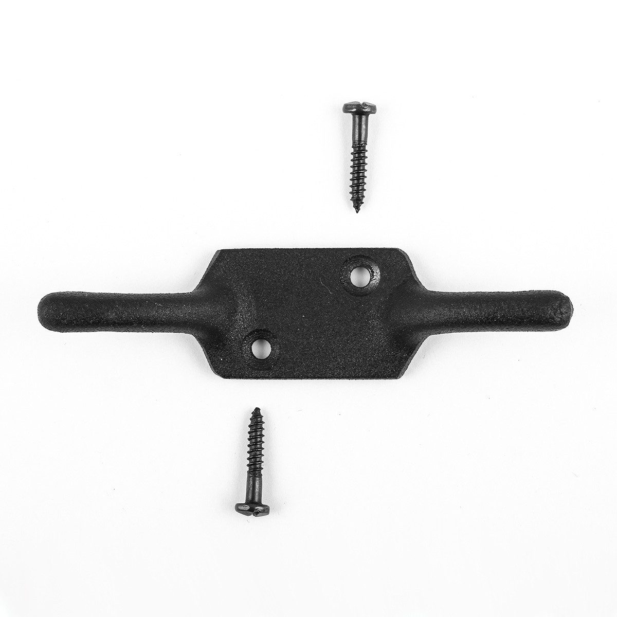 Black Window Hooks Wrought Iron Window Rope Cleat Hook 4″ H Renovators Supply