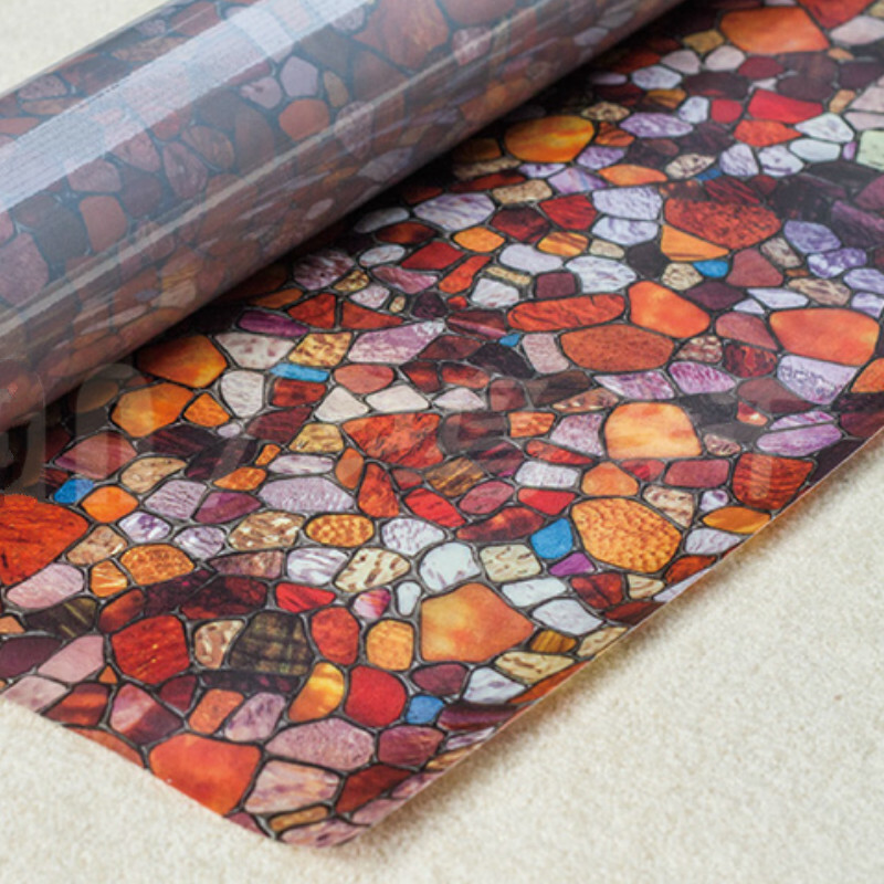 3D Mosaic Window Films Static Cling Glass Sticker Opaque Privacy Home Decor Chic