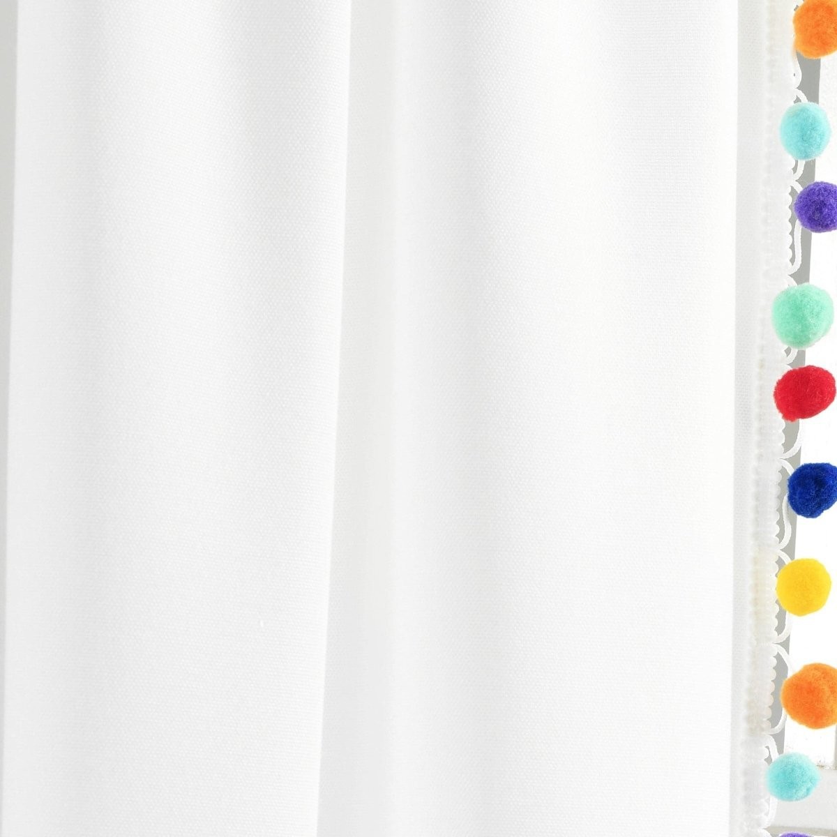 Pom Pom Window Curtain (Single Panel)
