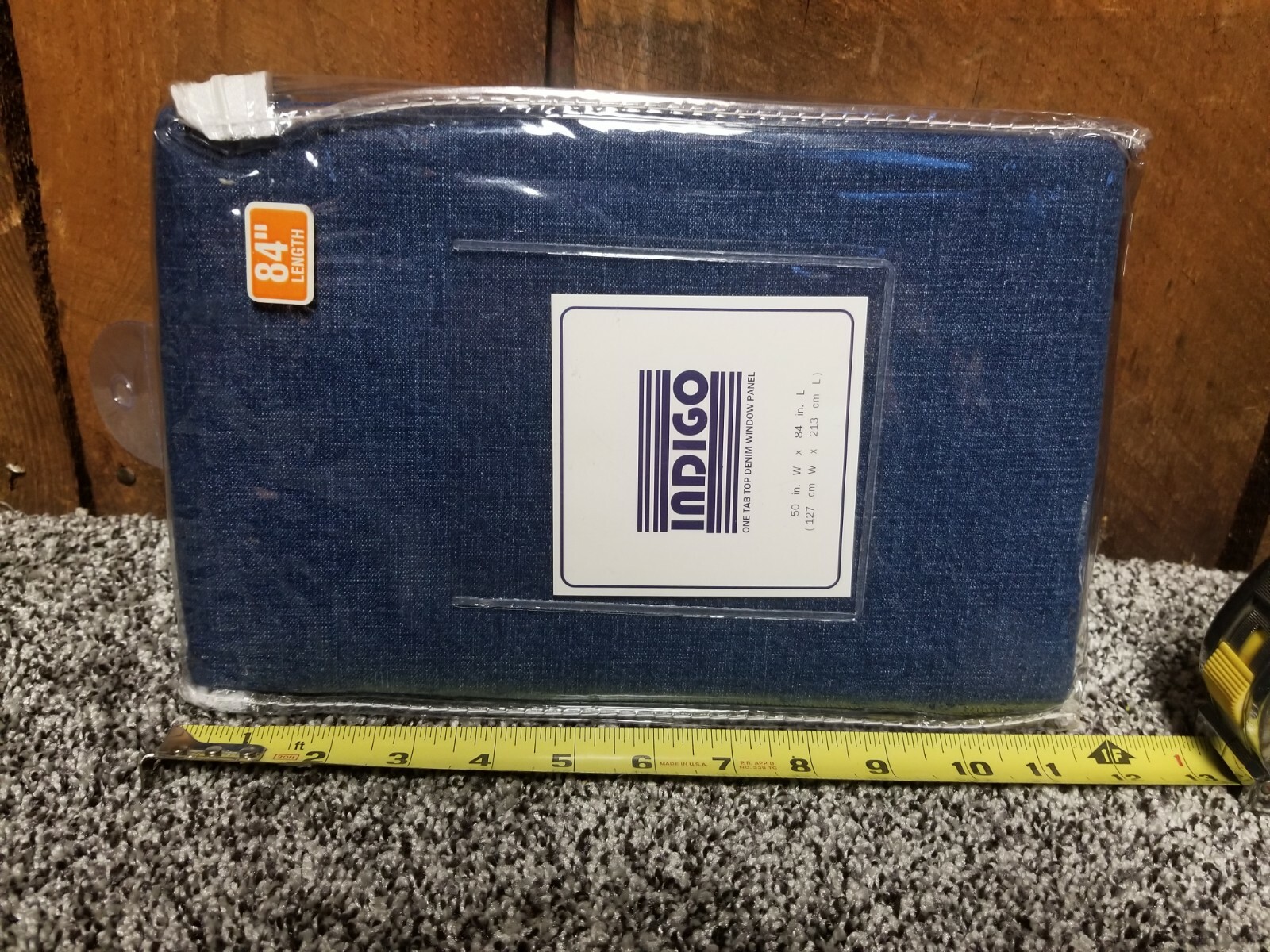 Indigo – Blue Denium Window One Panel (84 Inch x 50) Thick Drape