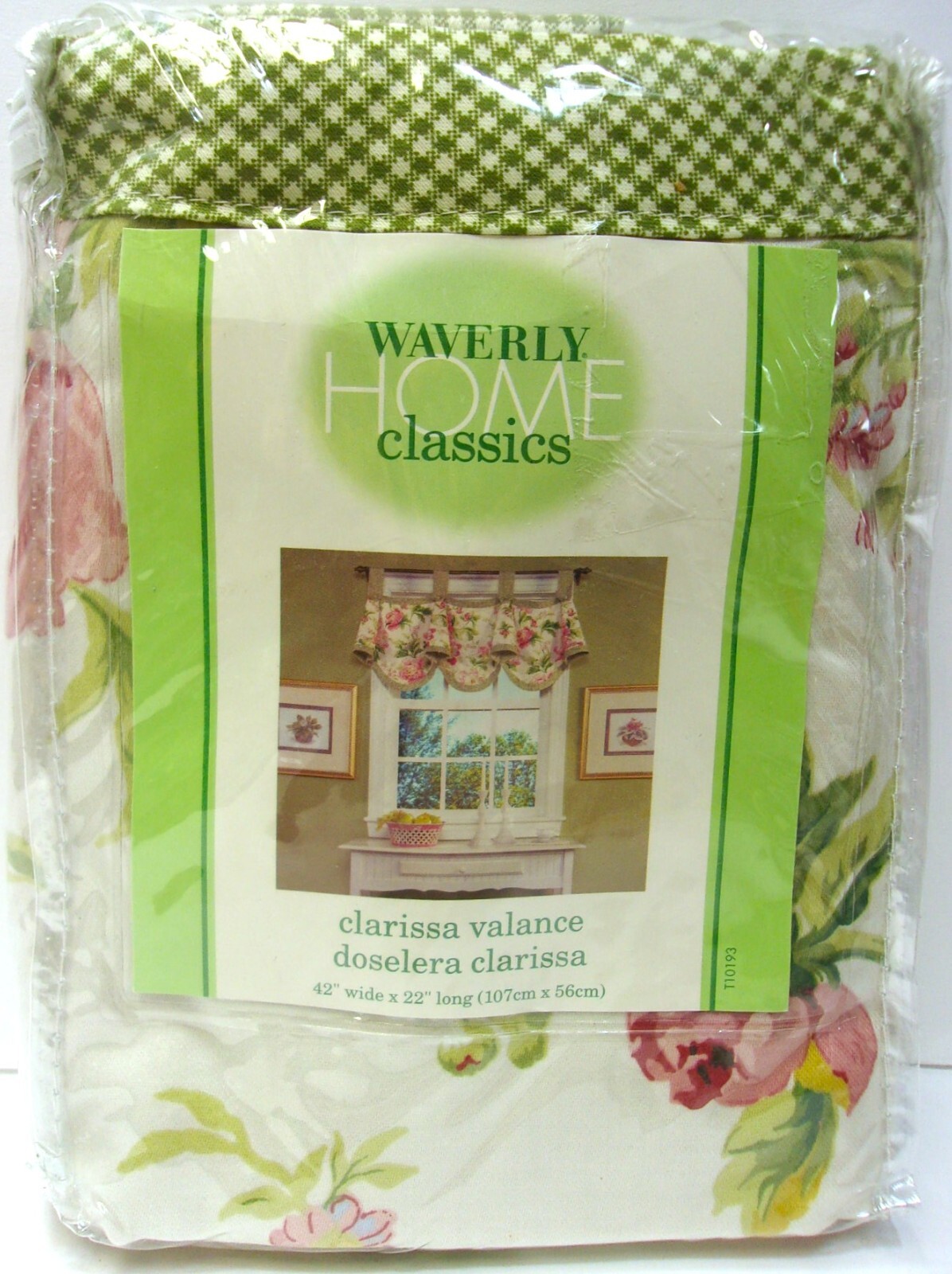 Waverly Home Classics Valance “Clarissa Valance” 42 x 21 x 6 in, New in Package