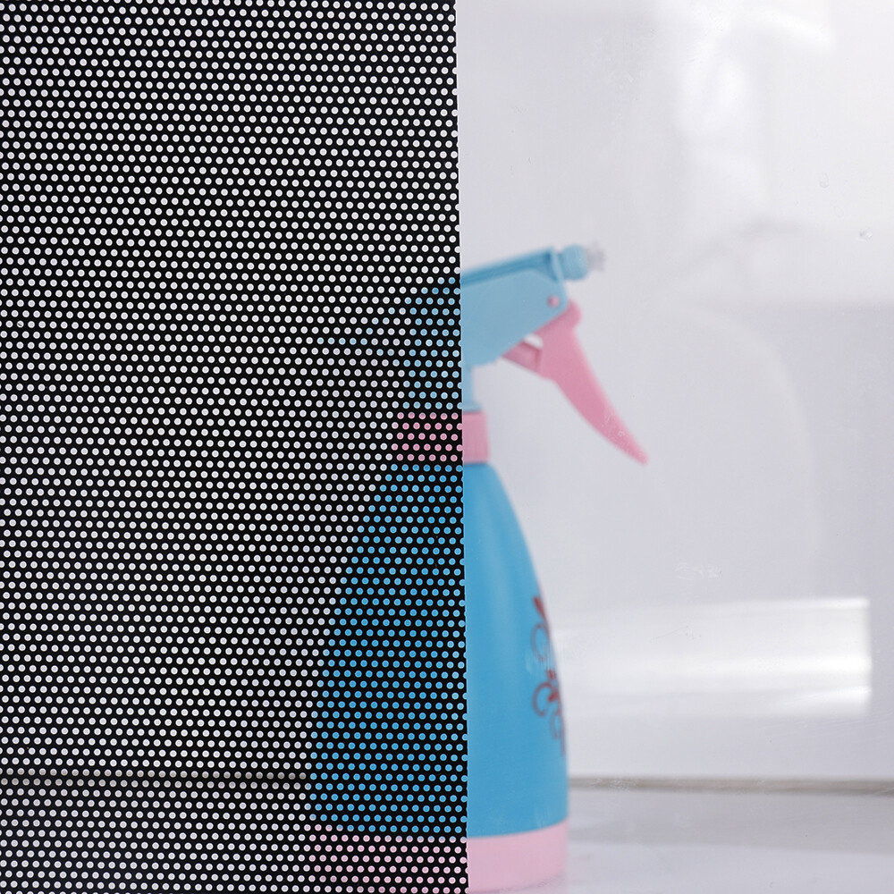 Black Perforated One Way Vision Privacy Window Film car home glass sticker Decor