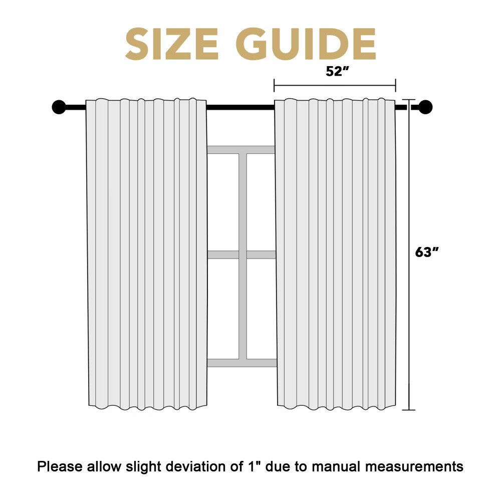 Blackout Thermal Insulated Back Tab/Rod Pocket Solid Color Curtains Pale