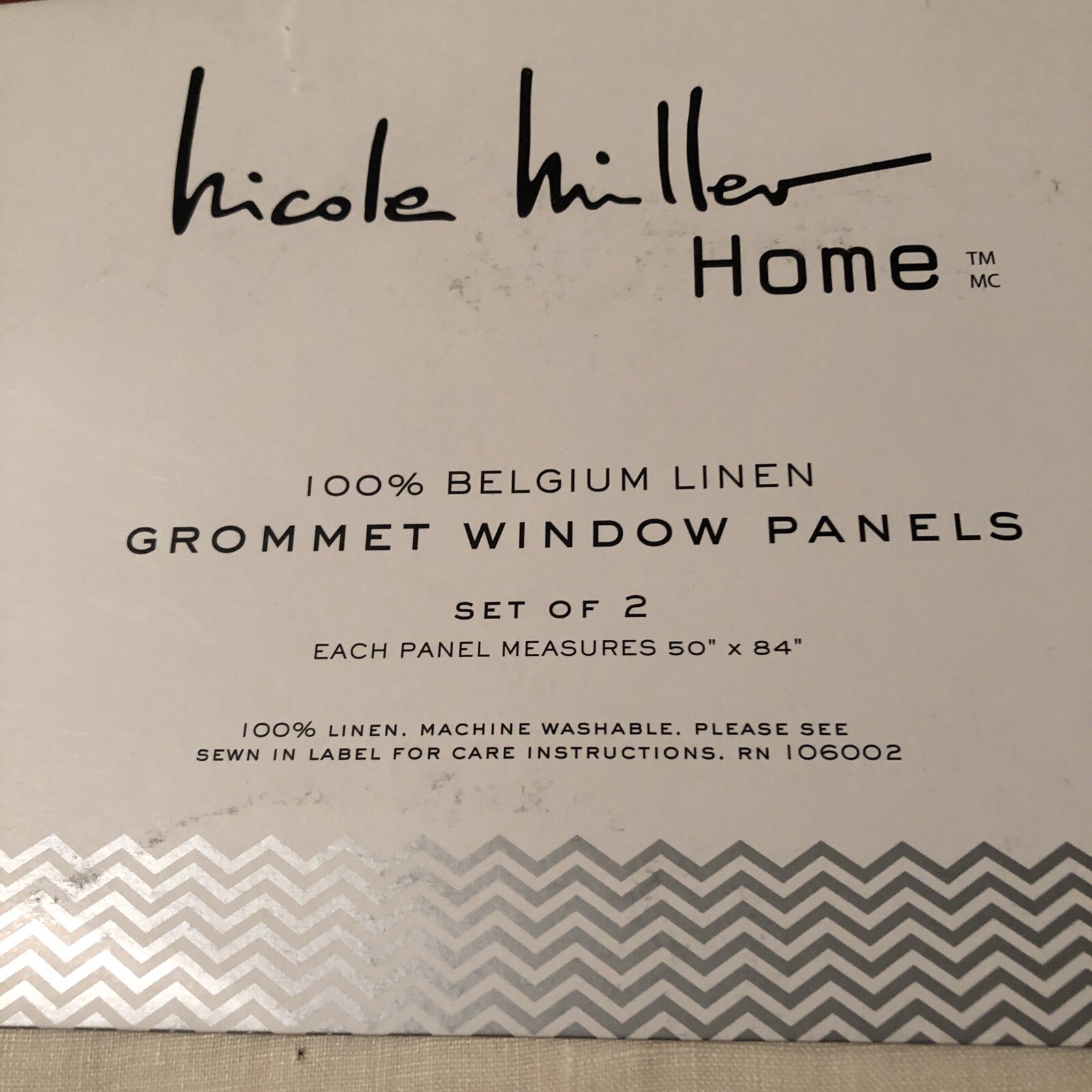 Nicole Miller Grommet Window Panels Set of 2