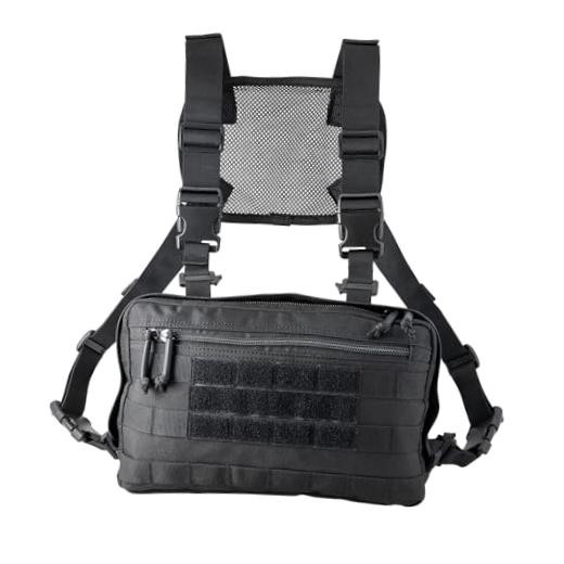 Outdoor Chest Bag Car Wrapping Pouch with Adjustable Belt, Waterproof Oxford