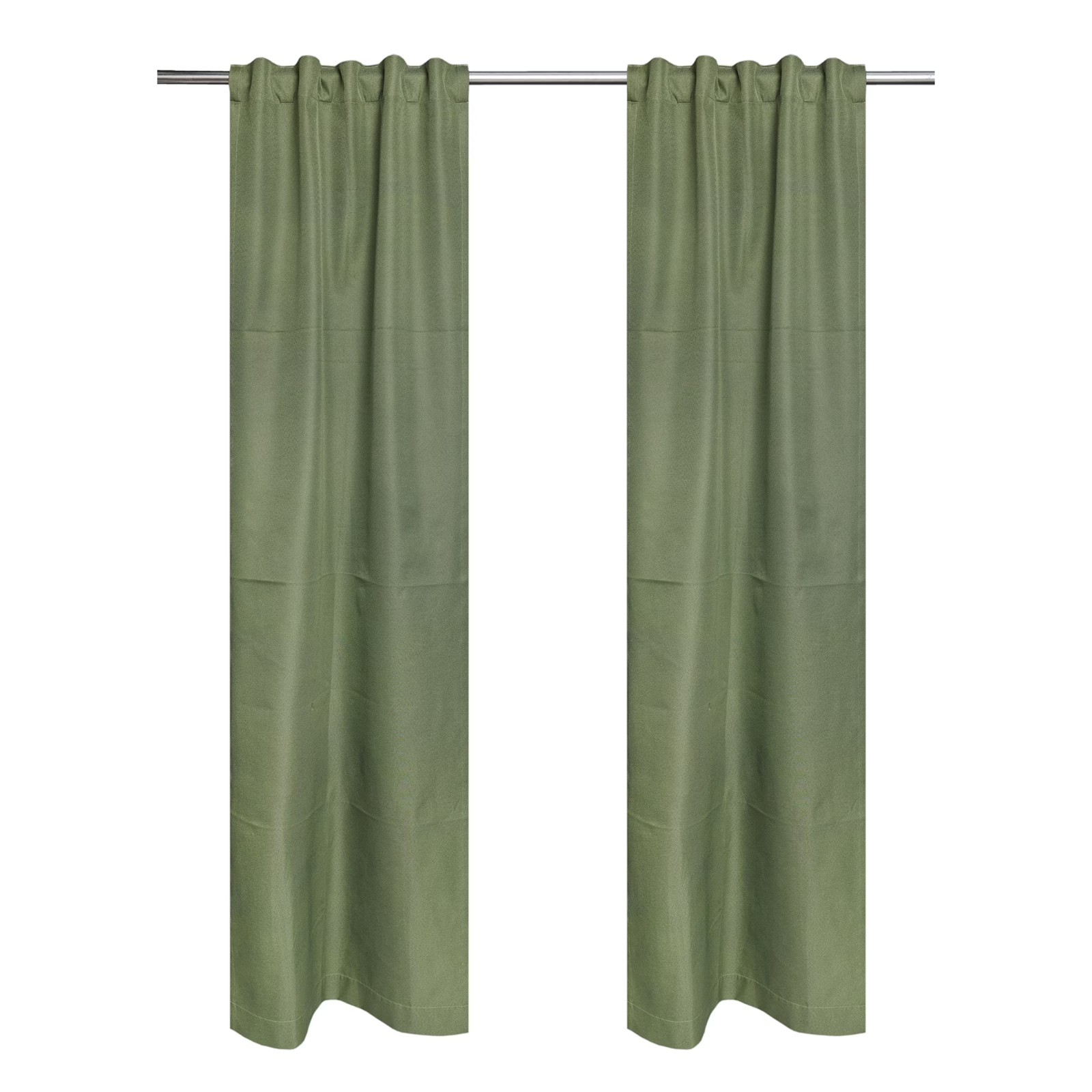 Solid Blackout Curtain Panel Pair Set of 2 30×95 Inches Rod Pocket Back Tab