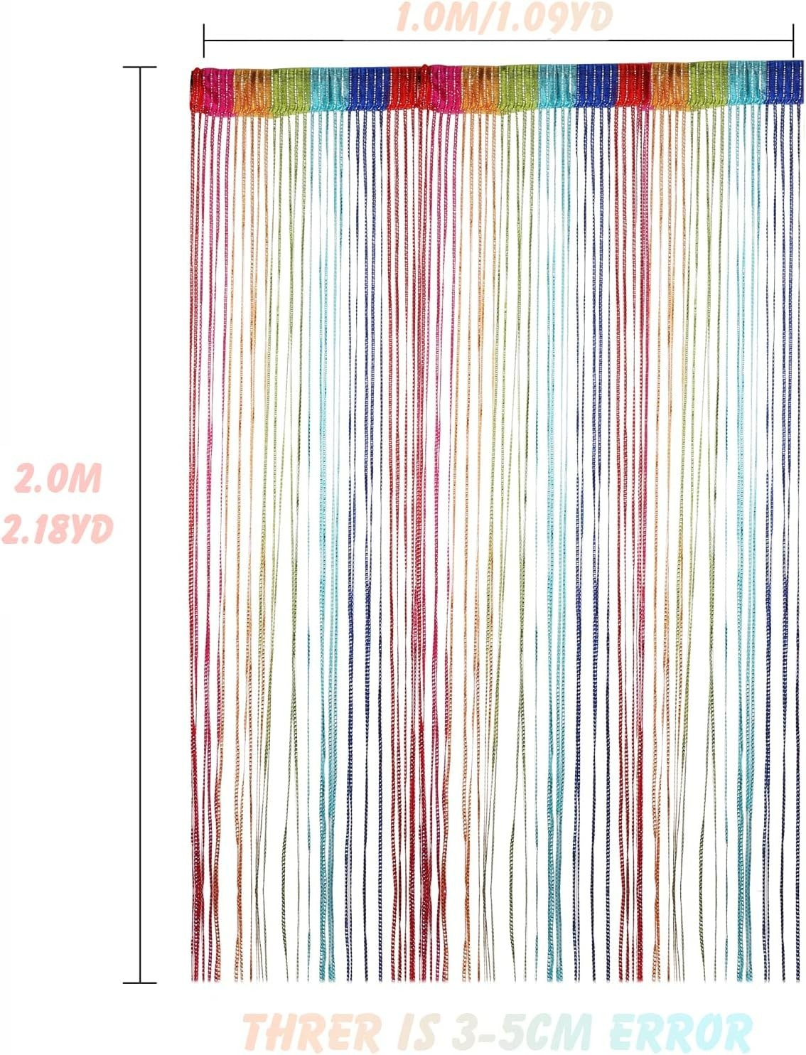 Door String Curtain, Wall Panel Fringe Window Room Divider Blind, Home Patio …