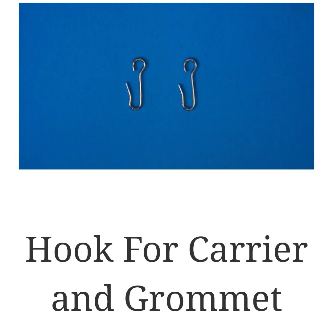 50 Pieces Steel J shaped curtain hook. 1.5 inches long.