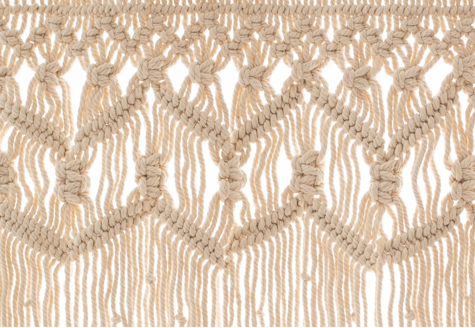 Boho Macrame Textured Cotton Valance – Kitchen Window Curtains & Wall Decor -…