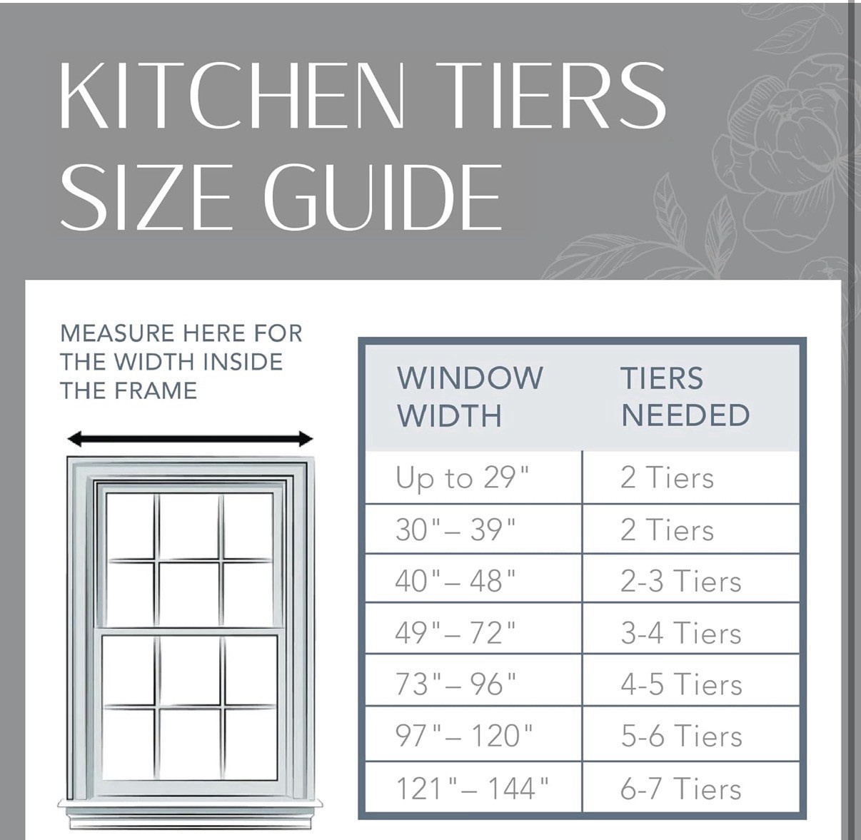 Tier Curtain Set for Bathroom Kitchen Curtains30x 36Set of 2 TiersGray/White