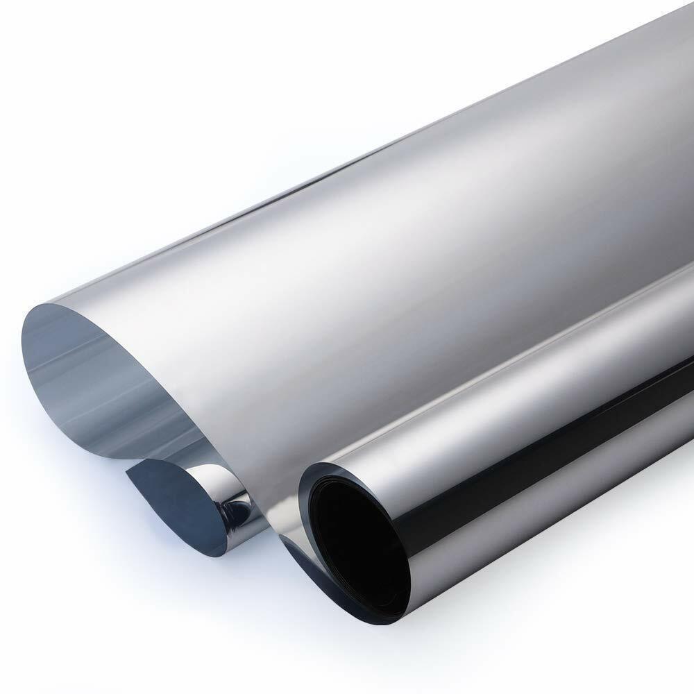 REFLECTIVE 30% SILVER CHROME MIRROR TINT FILM! 20″X25 FEET
