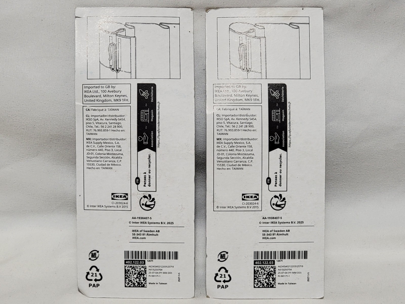 NEW Ikea Riktig Curtain Hooks – 2 Packs of 20 (40 Hooks Total) SEALED 402.122.03