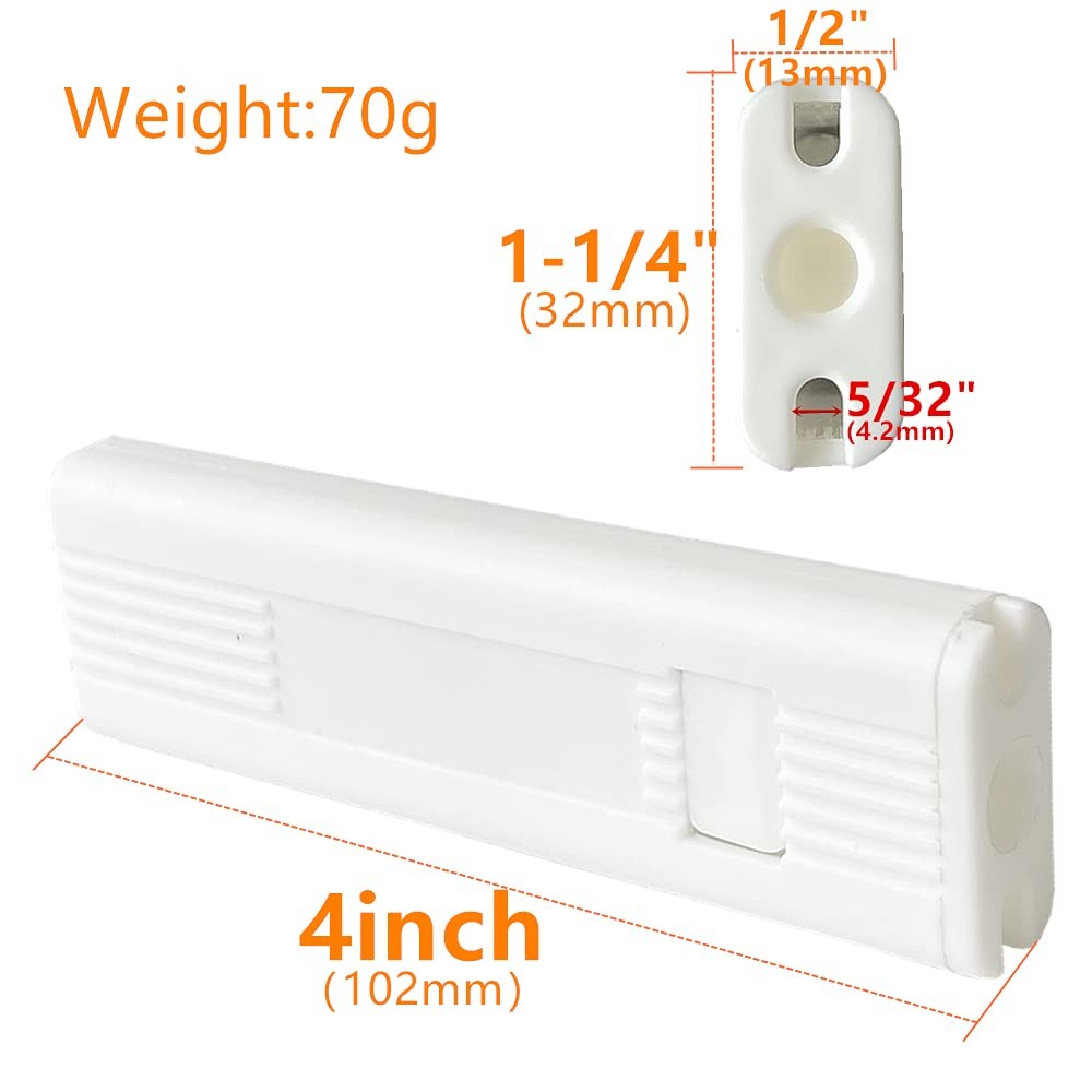Cord Weight Spare 1pcs for Vertical Blind, Roller Blinds 1″W x 4″H, White