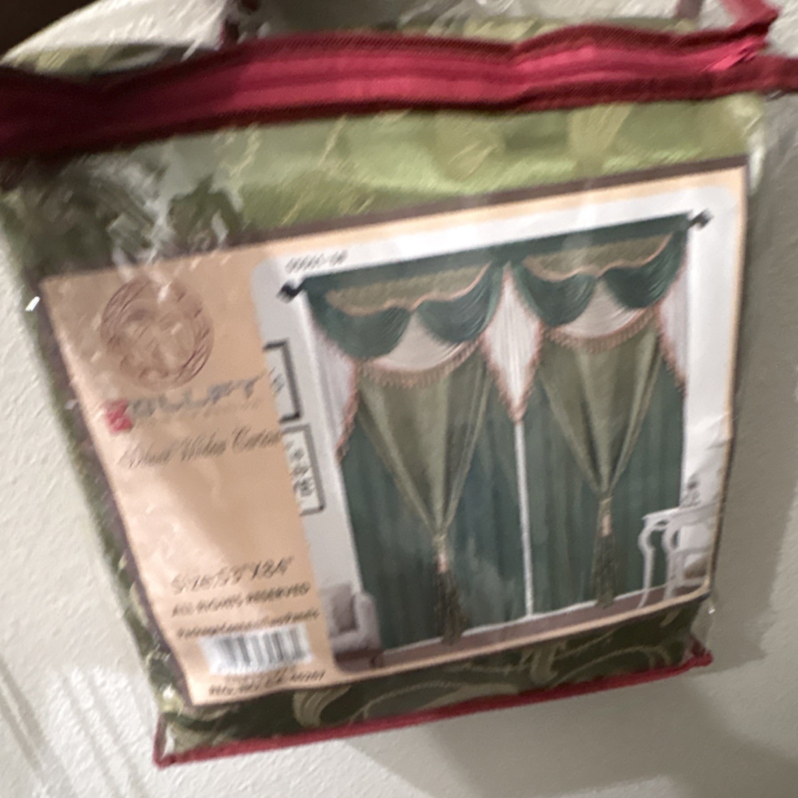 Bollfit Green Floral Modern Rod Pocket Curtain Panels 53×84 in Fabric
