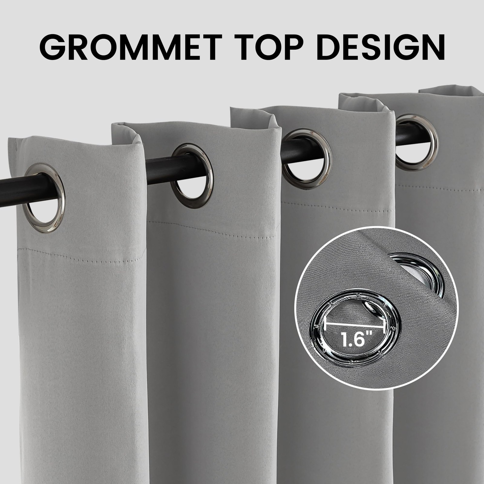 2 Panels Flame Retardant Curtains Meet NFPA701 Test – Flame Resistant Blackou…