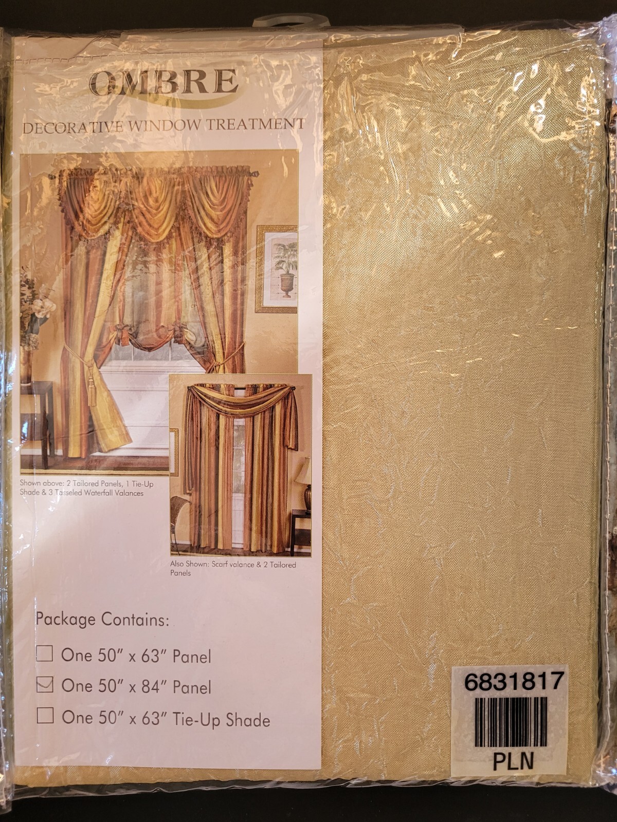 Achim Importing Company Ombre Sandstone 50 x 84-Inch Panel 2Pc