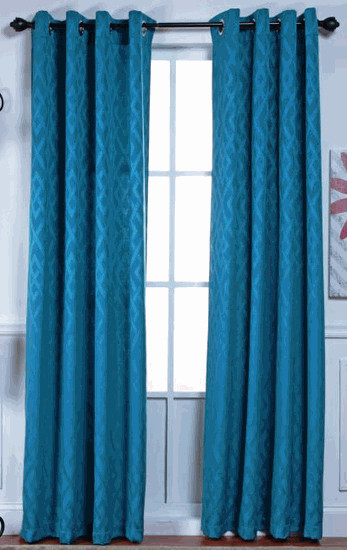 Adrian 54″ X 84″ Woven Window Curtain with Metal Grommets by Stylemaster®