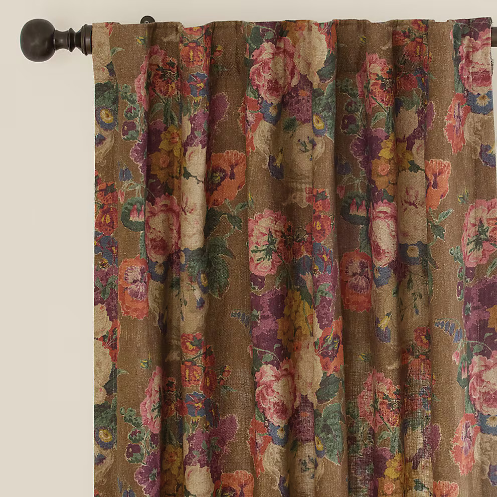 Ballard Designs Frances Floral Drapery Panel…