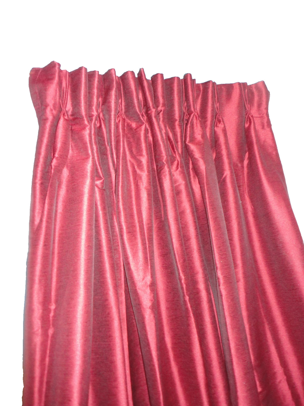 PERI SPELLBOUND TEXTURED Crimson (2) PINCH PLEATED PANELS WINDOW CURTAINS 32X93