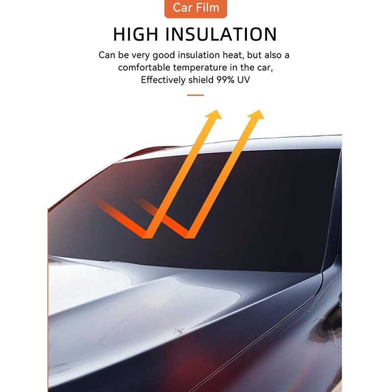 Soluoad Chameleon Film Car Window Tint 40inX10ft Auto Sticker (78% red)