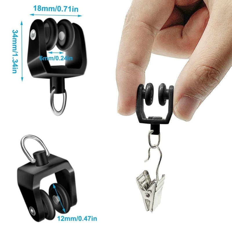 Adjustable Curtain Rail Assembly Bendable Curtain Rail Hardware Easy to Install