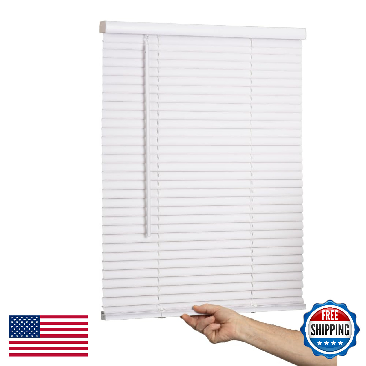& Cordless Mini Blind 1 Vinyl Slats 46 Wide X 64 – For