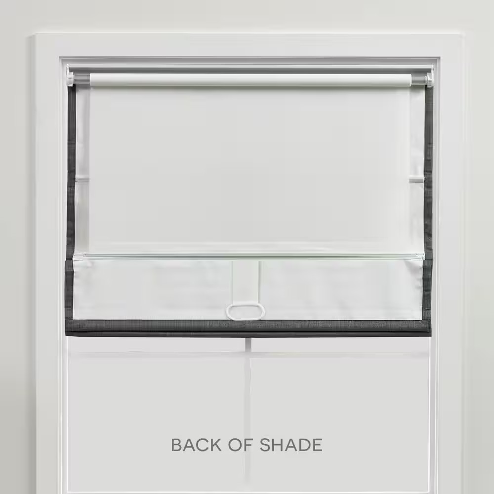 Bolan Sage Green Cordless Total Blackout Polyester Roman Shade 27 In. W X 64 In.