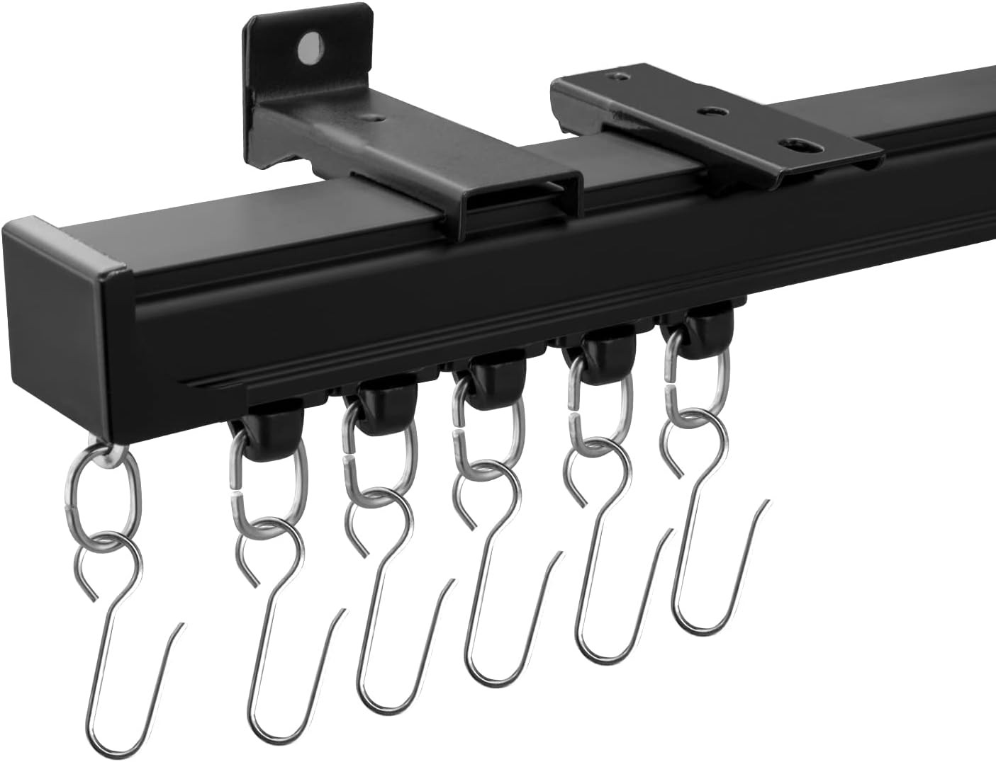 Ceiling Curtain Tracks 12FT,Curtain Track Wall Mount,Ceiling Mounted Sliding Doo