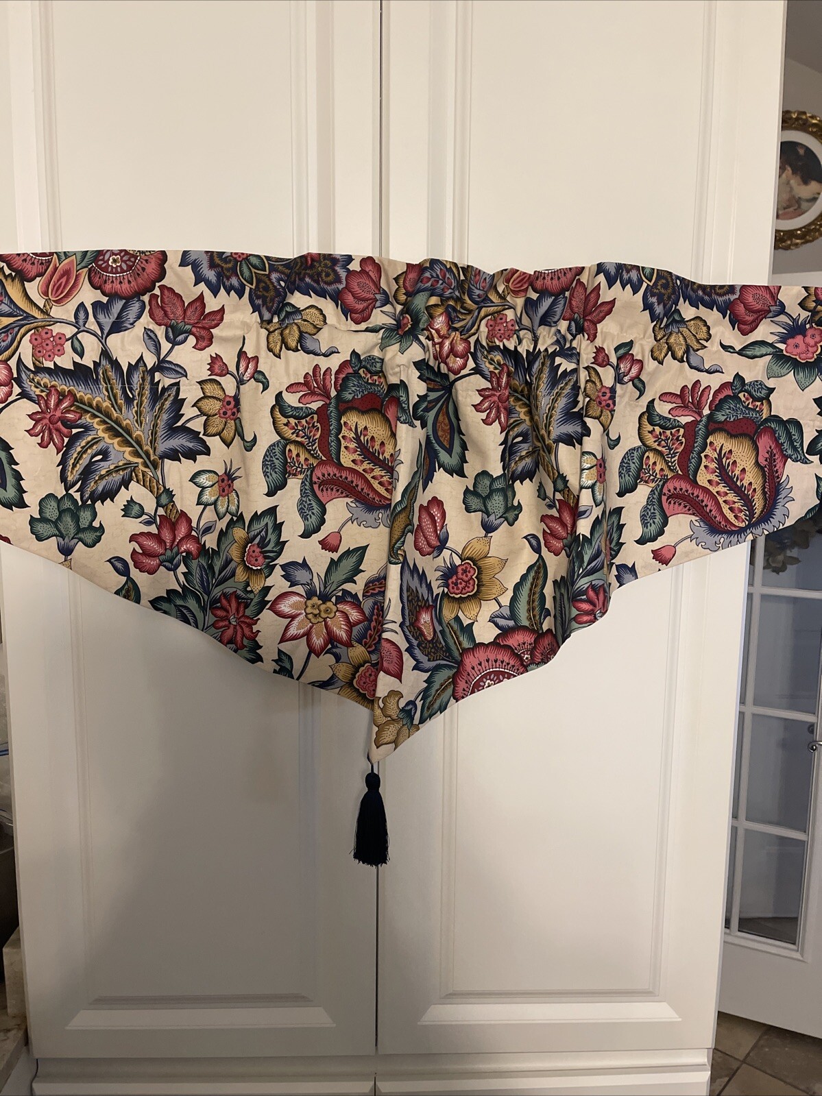 2 Set Waverly Greenfield Village Ascot Window Valance Jacobean Lined 50×23