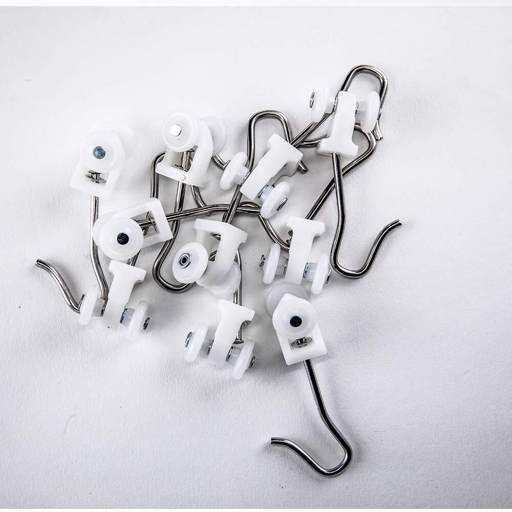 Track Roller Hooks for Room Divider Curtain Ceiling Track Accessories 9 Pack
