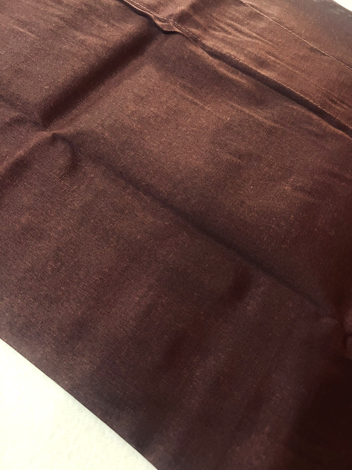 4 burgundy poly/cotton straight/balloon lt-fltring rod pocket valances, 72″