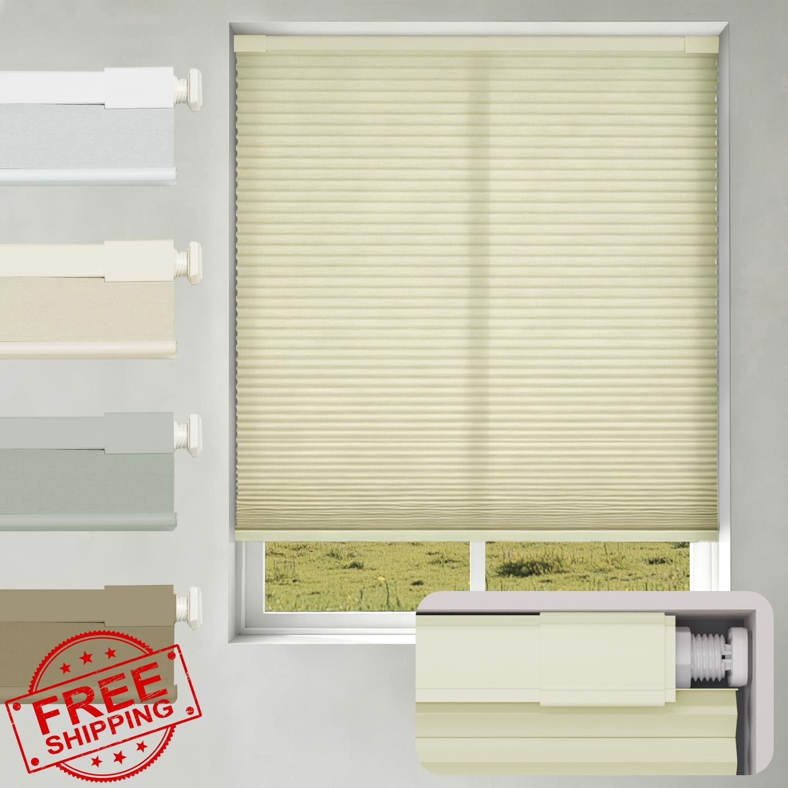 Changshade Shade Beige 22″w x 64″h