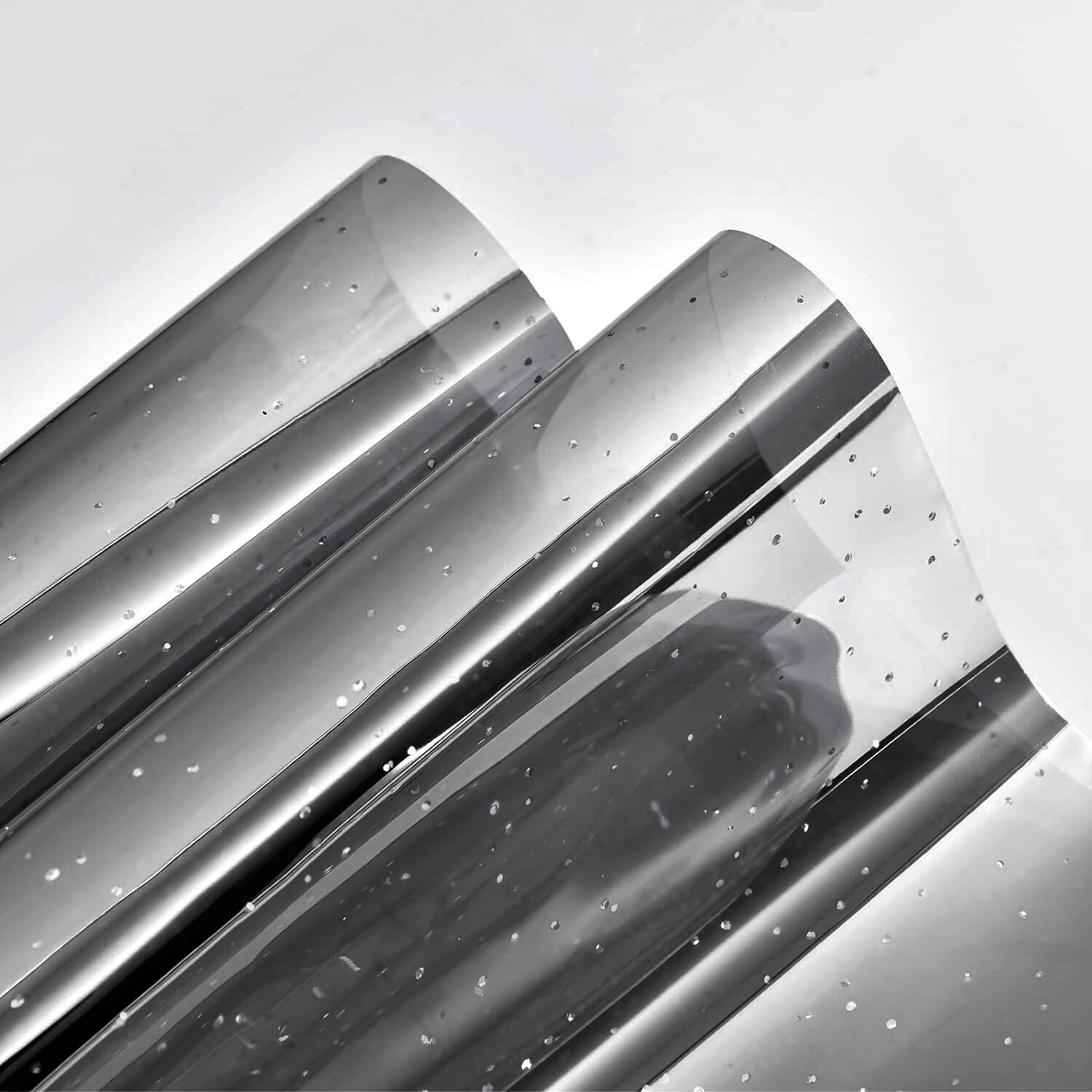 5% VLT Uncut Roll Window Mirror Black Chrome Tint Film Car Home Office Glass