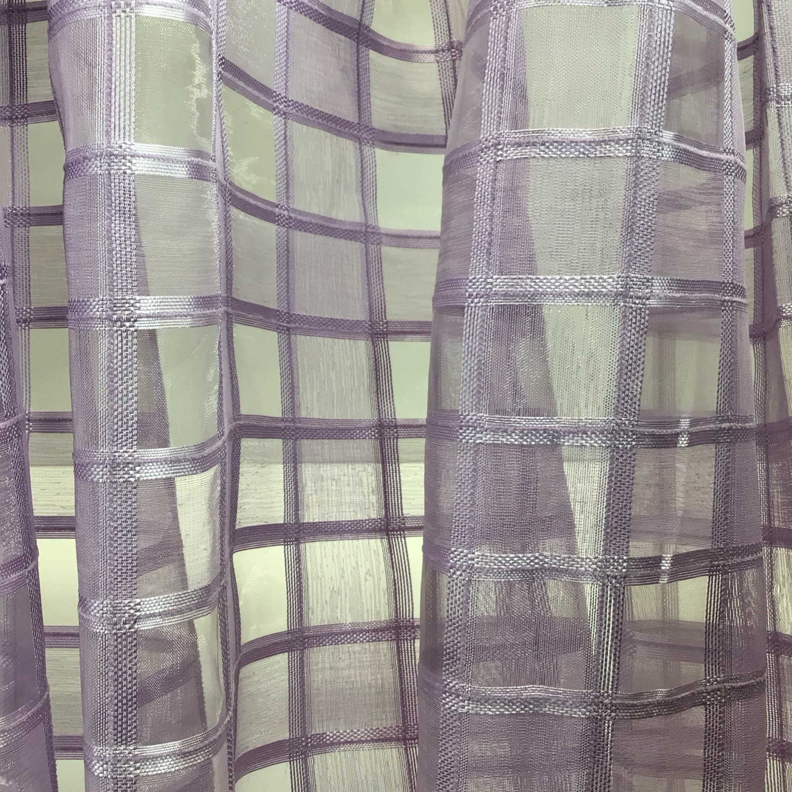 Lavender Sheer Curtain Panels 55” Wide X 84” Long Set Of 2 Panels
