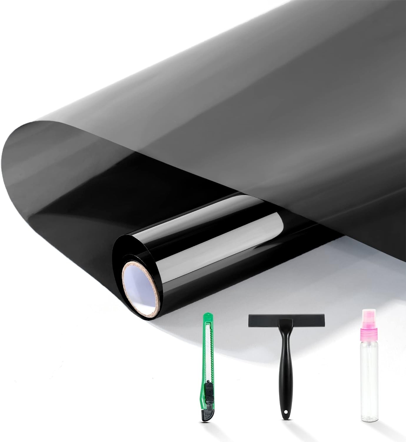 Black Window Film Kit PET Material 17.5″x196.9″