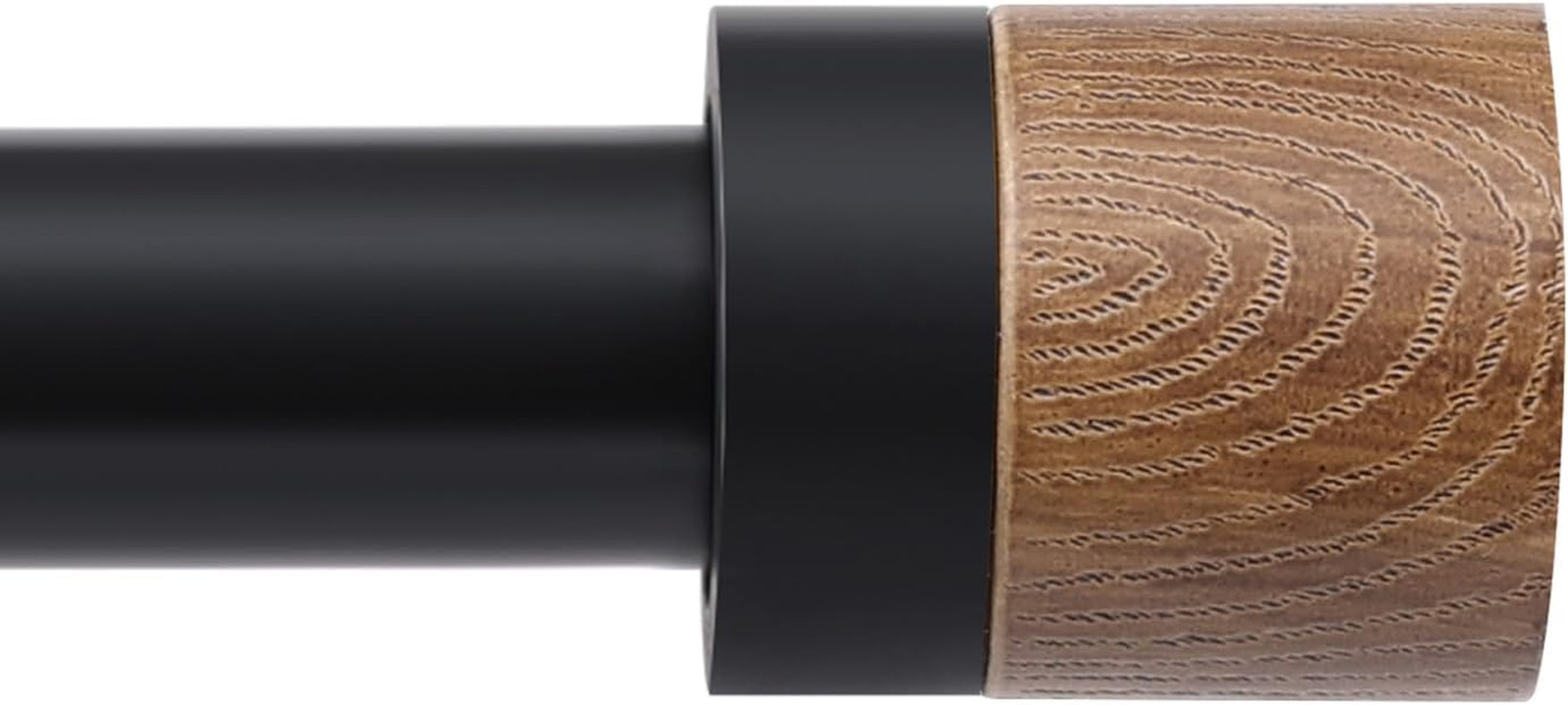 Wood Curtain Rods for Windows 72 to 144 Inches(6-12Ft),1 Inch Adjustable Window