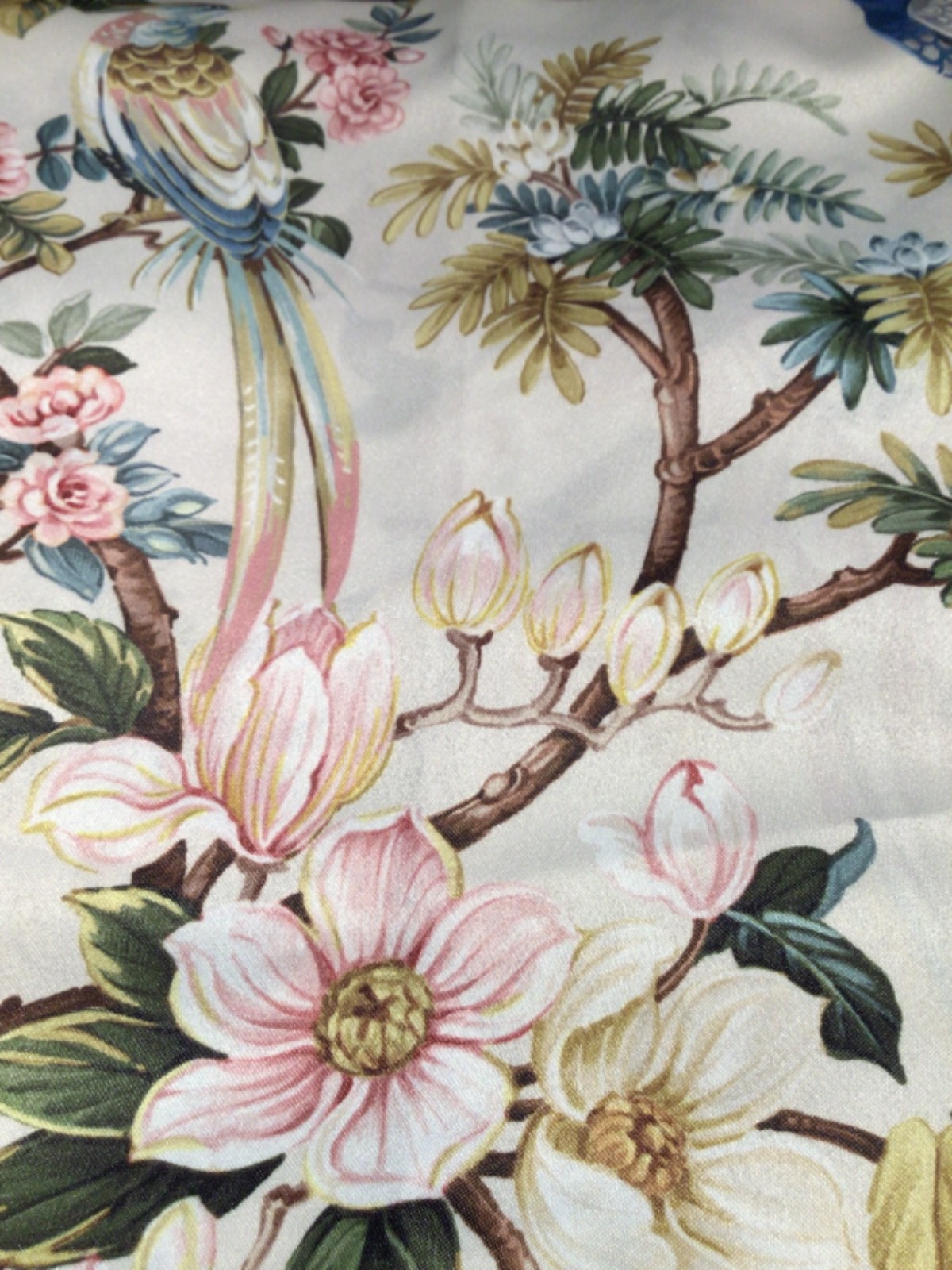 ENVOGUE window Curtain Panels 2 PC Set Floral & Birds 37 x 84” Drapes
