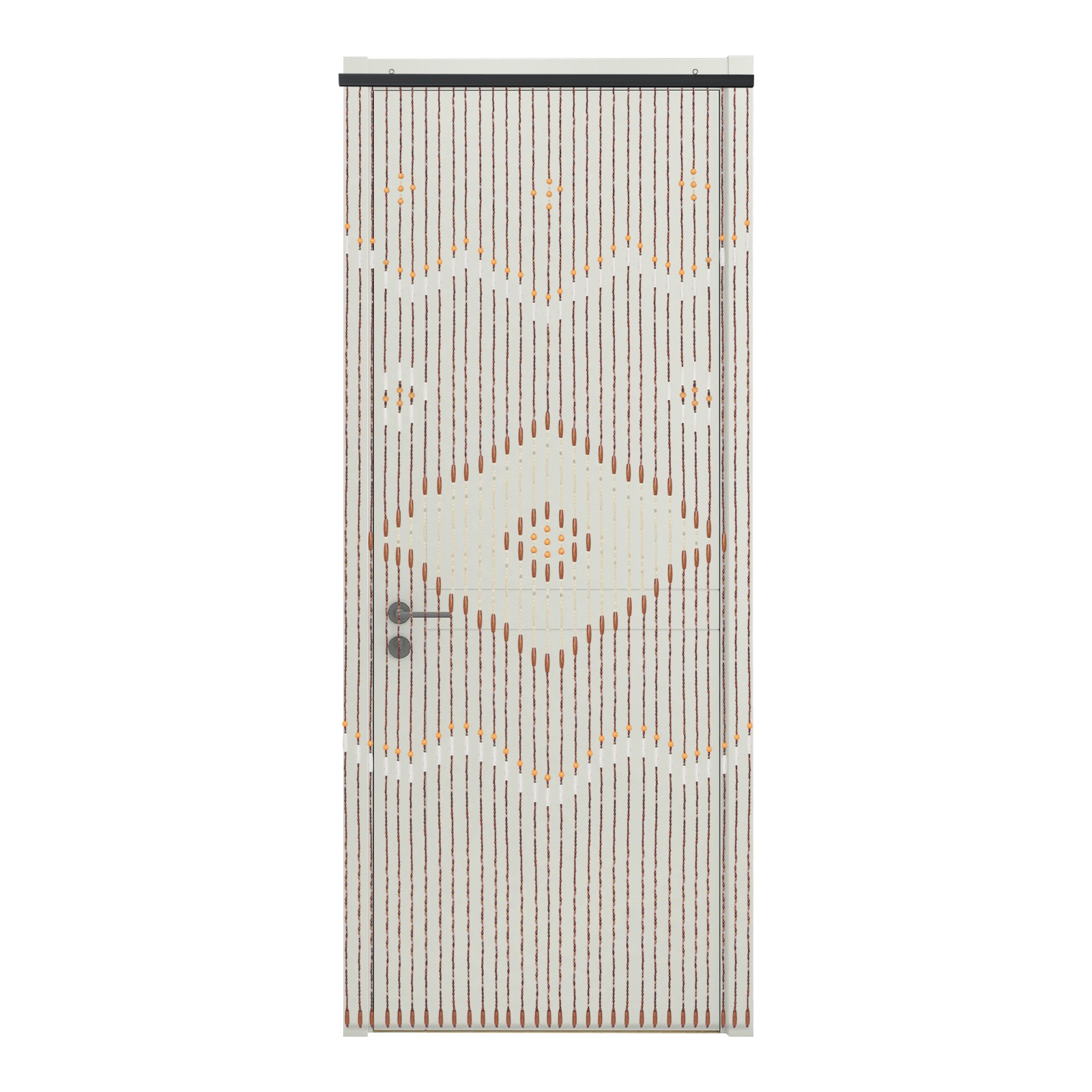 Bamboo Wood Beaded Valance Curtain Handmade Doorway Boho Decoration Valance